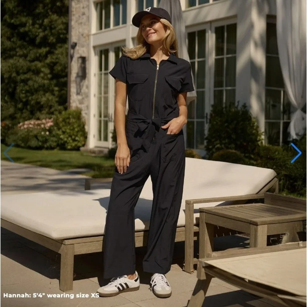 Albion City Jumpsuit Charcoal Grey Utility Boiler Suit‎ Short Sleeve XS